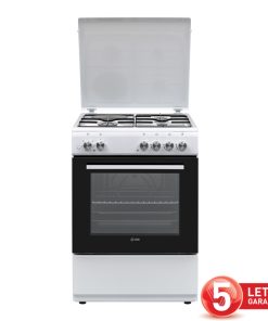 VOX kombinirani štedilnik GHB 6310 W [A, 3x plin, 1x elekt., 72l peč., bel]