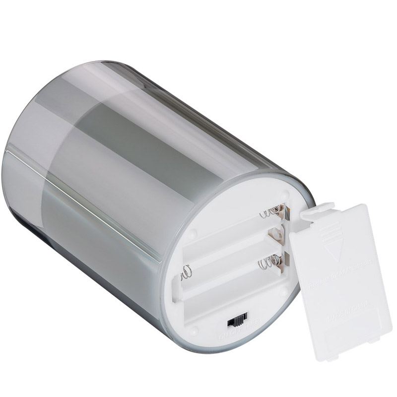 GOOBAY LED siva namizna sveča 7.5x10/12.5/15cm set 3 - slika 2