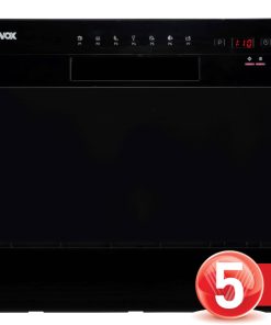 VOX namizni pomivalni stroj LC T6B D [D, 6 pogr., 7 programov, AutoDoor, črn]