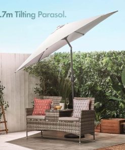 7M senčnik samostoječi UV30+ siv