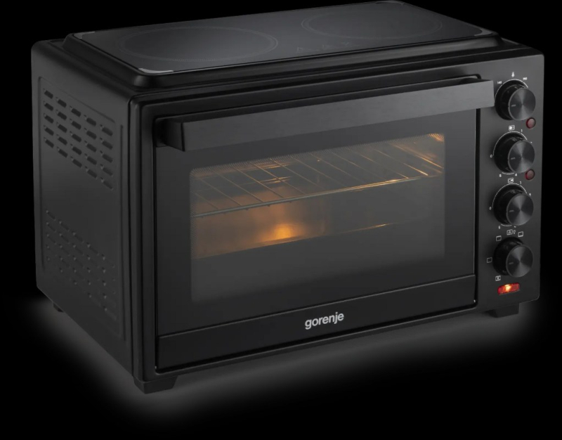 Gorenje mini pečica OM38GBC 38L, 3500W, 2 kuhalni plošči na vrhu - slika 3