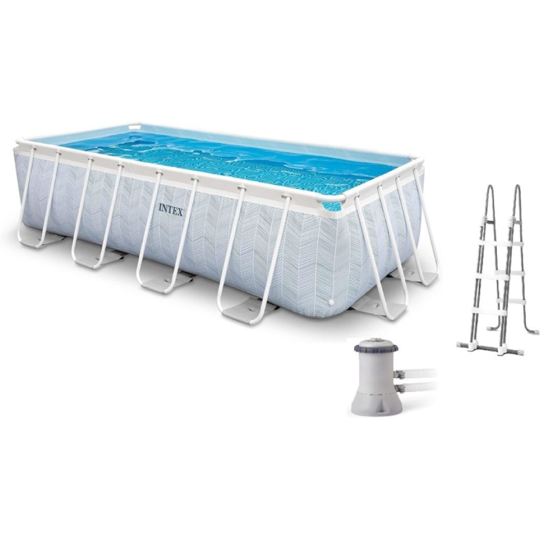 INTEX Bazen Chevron Prism Frame 26780NP 400x200x100 cm