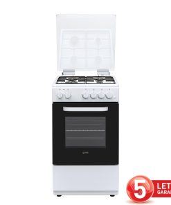 VOX plinski štedilnik GHB 5400 W [A, 4x plin, 55l pečica, bel]