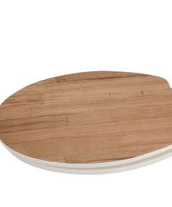 Sanotechnik - WC pokrov MDF - videz naravnega lesa z mehkim zapiranjem - Wooden Line Natur