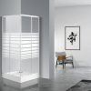 Sanotechnik - Kotni vstop, bel 78,5-90x78,5-90x190cm