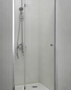 Sanotechnik - Zložljiva vrata SIMPLYFLEX za tuš kabino, krom 88,5-90x195cm