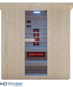 Alternative view of Sanotechnik - LAHTI zunanja savna + infrardeča kabina za 5–6 oseb 198x181,5x202,2 cm