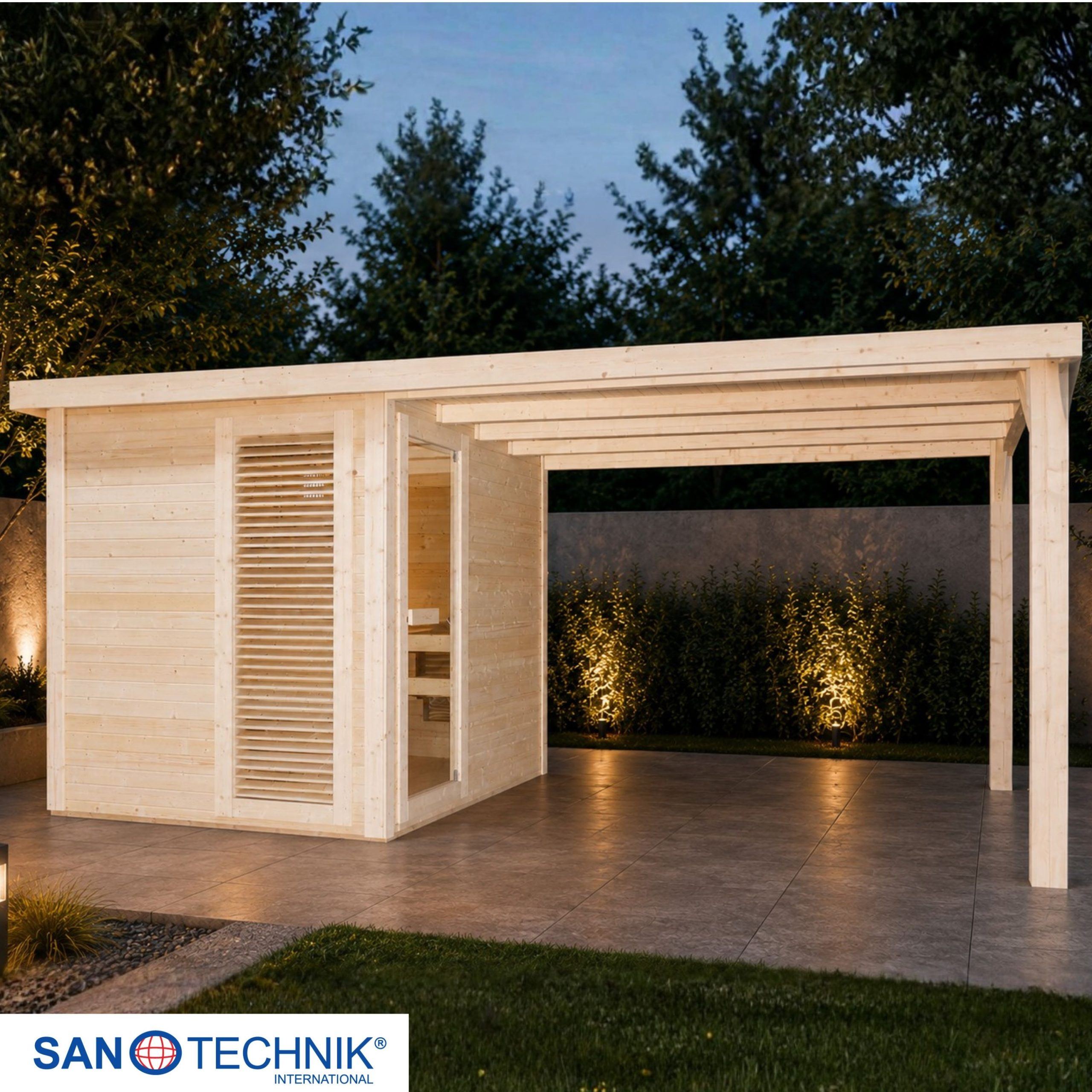 Sanotechnik - RAUMA Zunanja savna za 4–5 oseb 460x230x219,5 cm