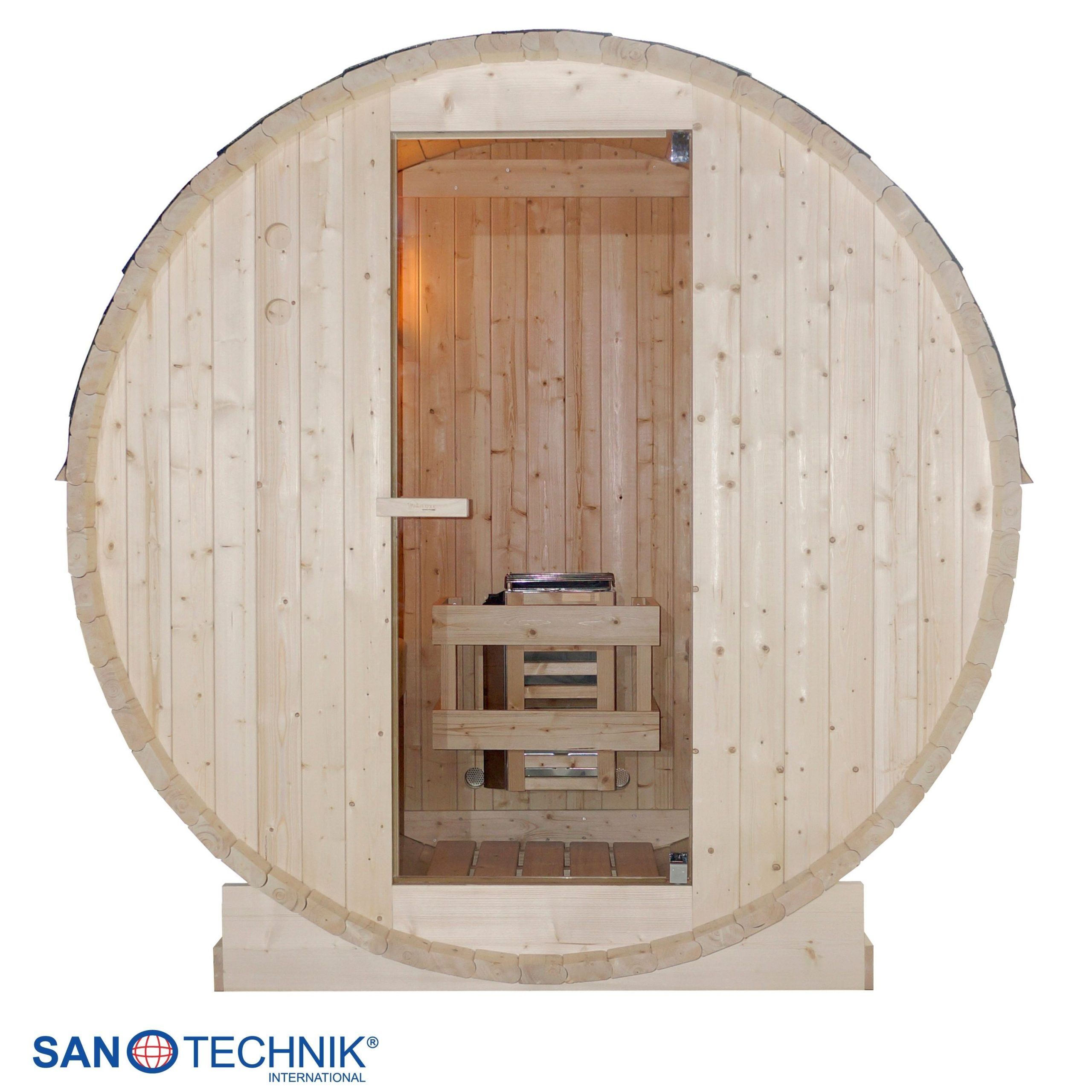 Sanotechnik - TROMSÖ M Zunanja savna v sodu za 2 osebi 189x120x191,5 cm - slika 2