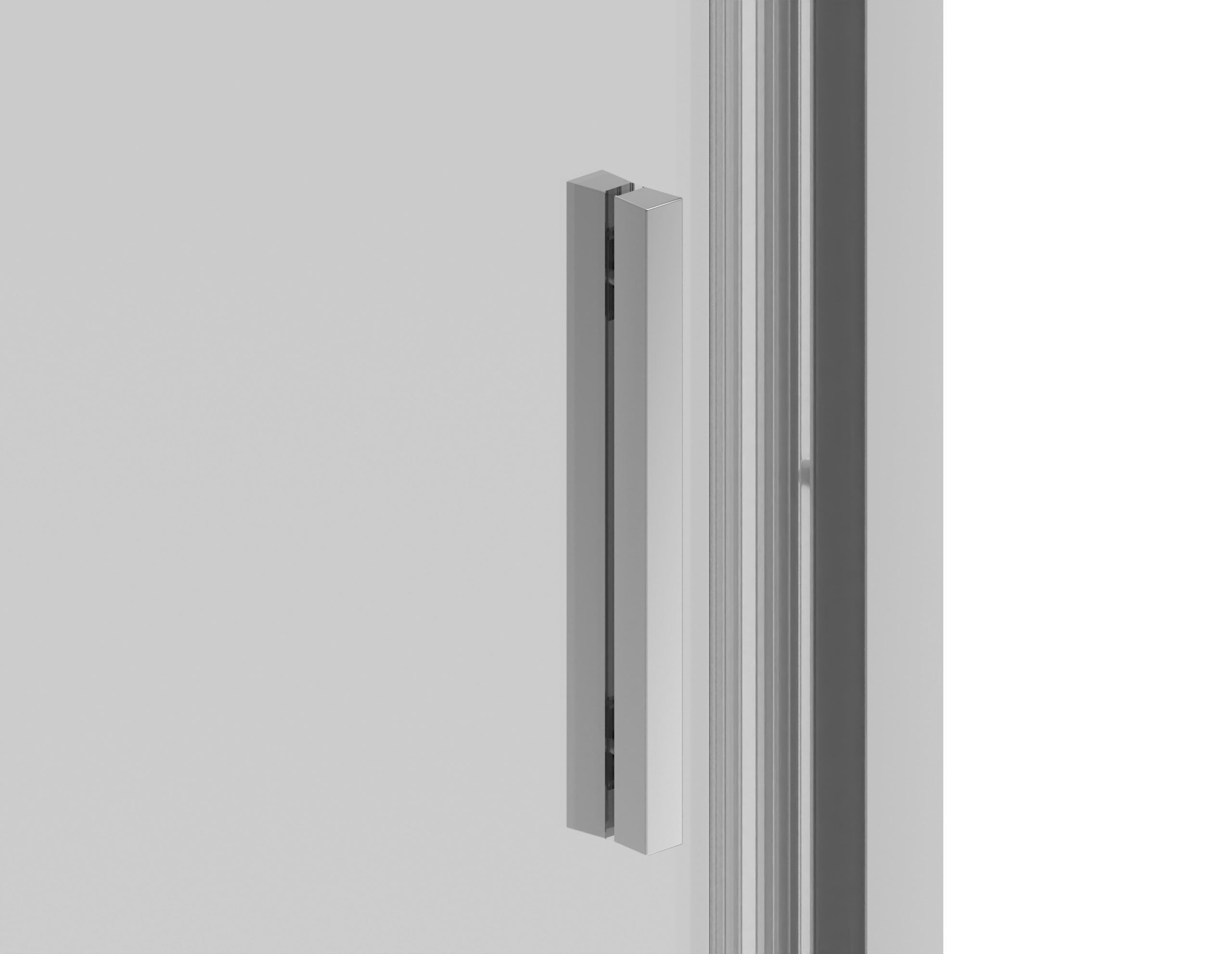 Sanotechnik - Drsna vrata krom 140x200 cm 6mm ESG Easy-Clean/Soft-Close - slika 2