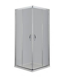 Sanotechnik - Kotna tuš kabina s prozornim steklom, krom 78,5 - 79,5 x 78,5 - 79,5 cm
