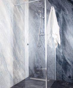 Sanotechnik - Krilna vrata z 1 fiksnim steklom 117-119x195cm L/D