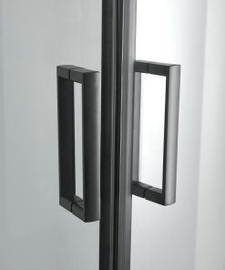 Alternative view of Sanotechnik - Okrogla prha z 2 drsnimi vrati črna 88-90x88-90x195cm