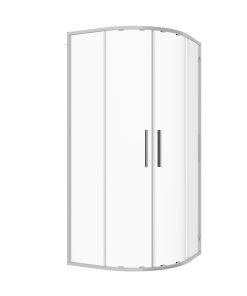 Sanotechnik - Polkrožna tuš kabina krom 90x90x200cm ESG Easy-Clean