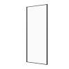 Sanotechnik - Fixglas črno 80x200 cm 6mm ESG Easy-Clean