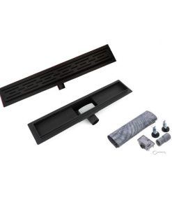 Sanotechnik - Tuš kanaleta 60cm inox črnega videza