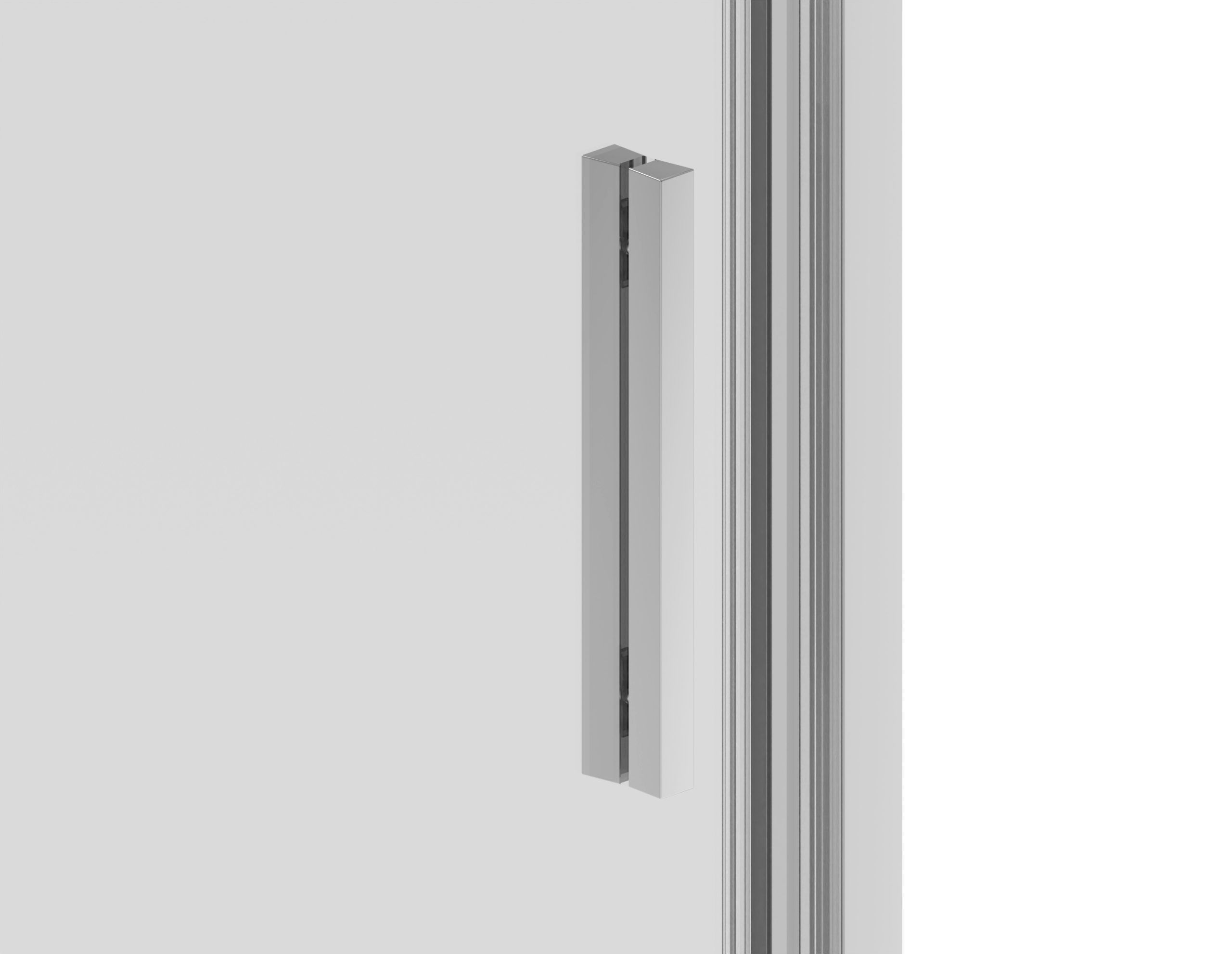 Sanotechnik - Nihajna vrata, črna 90x200 cm 6mm ESG Easy-Clean - slika 2