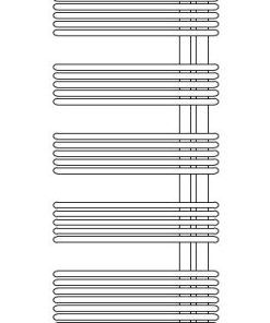 Alternative view of Sanotechnik - Kopalniški radiator WIEN bel 60x170,8cm električni