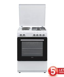 VOX kombinirani štedilnik GHB 6220 W [A, 2x plin, 2x elekt., 72l peč., bel]