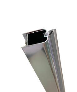 Sanotechnik - Kromiran stenski profil z magnetnim tesnilom 3,4-4,5x195 cm