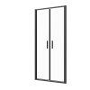 Sanotechnik - Salon vrata črna 100x200 6mm ESG Easy-Clean